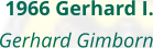 1966 Gerhard I. Gerhard Gimborn