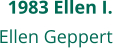 1983 Ellen I. Ellen Geppert